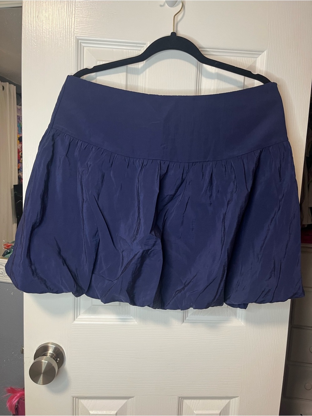 a new day Navy Blue Bubble Mini Skirt